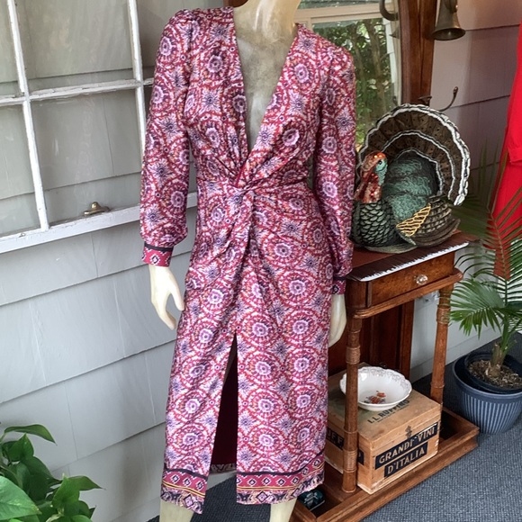 NWOT Majorelle Revolve Augustina Midi Dress Size Small Mosaic Holiday NYE Party - Picture 3 of 13